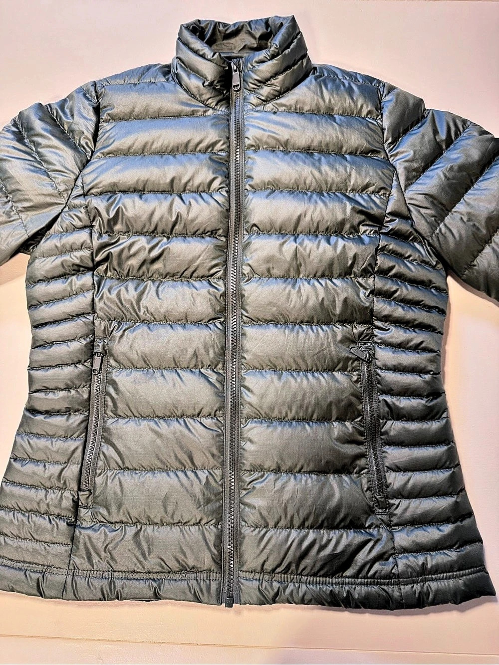 Quince Women's Puffer Jacket Green Size XS
